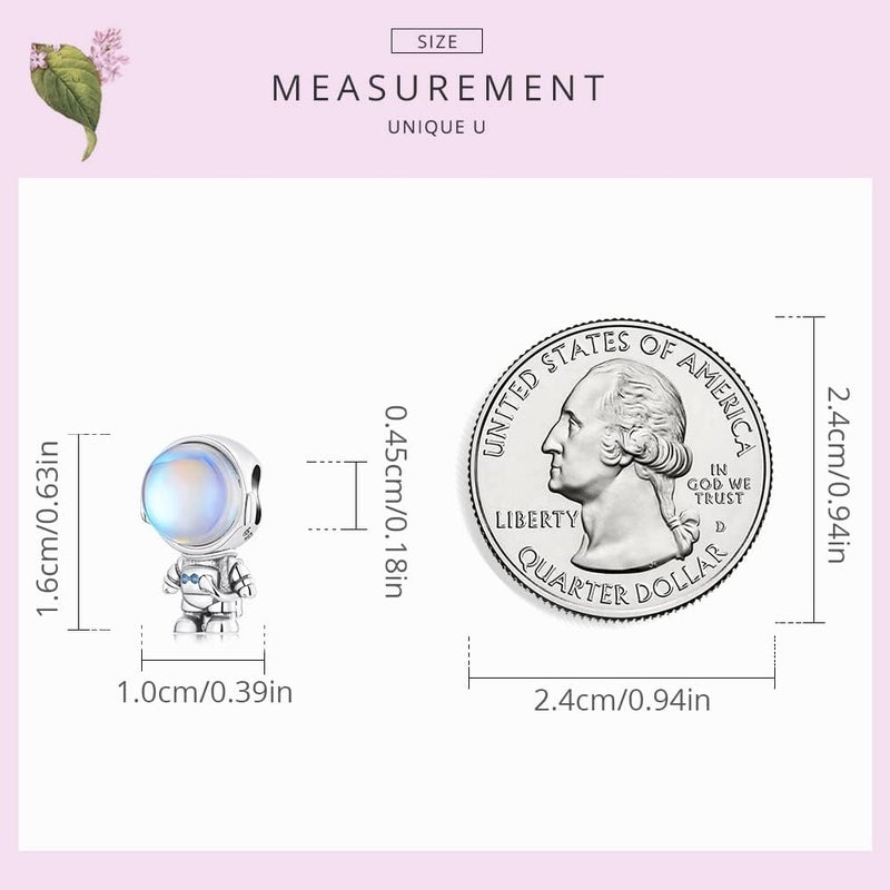 VOROCO Store Charm 925 Sterling Silver Bracelet Necklace Pendant Bead Charms Jewelry Gift for Women Mother Daughter Grandma Family Friends - Image 4